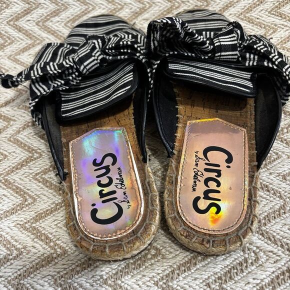 Circus by Sam Edelman Lulu Striped Bow Mules - Picture 6 of 8